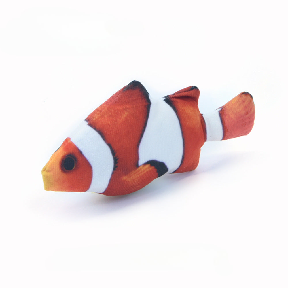 Cat Toy Training Entertainment Fish Plush