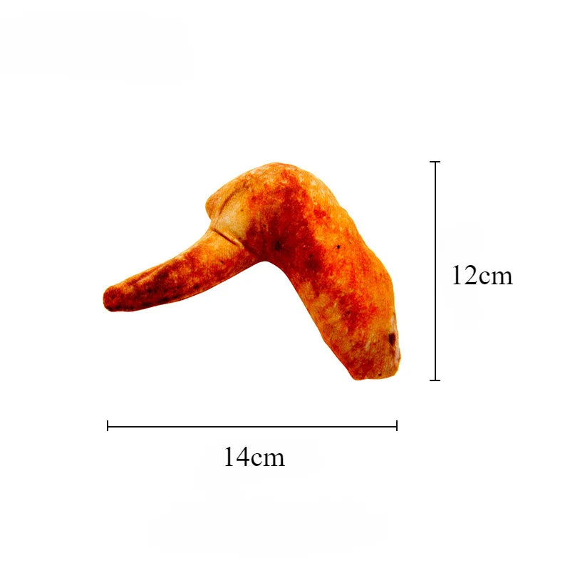 Dog Toy Stuffed with Plush Simulating Chicken Leg Bones Making Sounds