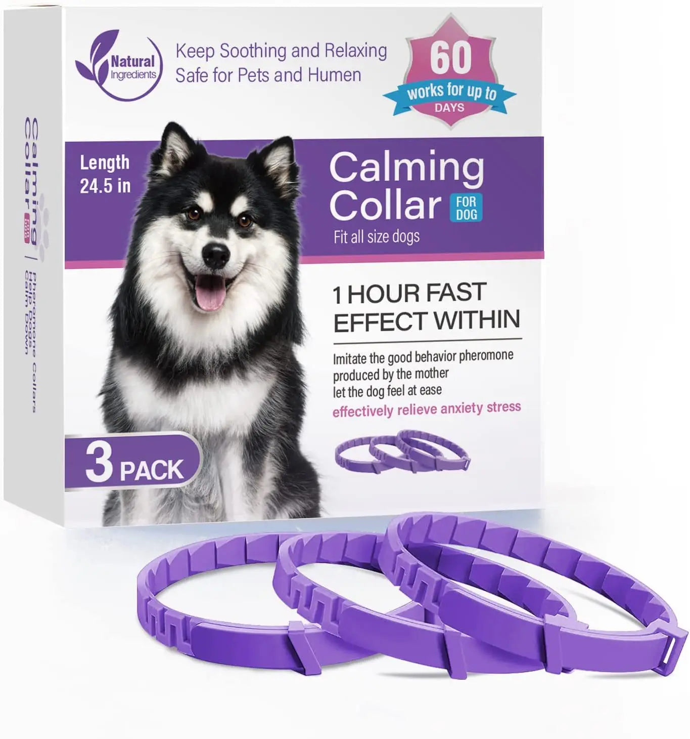 New Release 3/4 Pc Dog Calming Collar