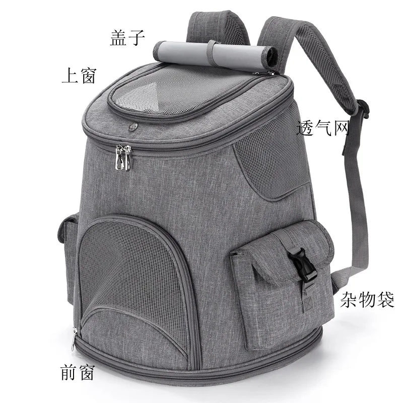 Pet Bags Breathable and Cool Travel Backpack with Two Side Pockets