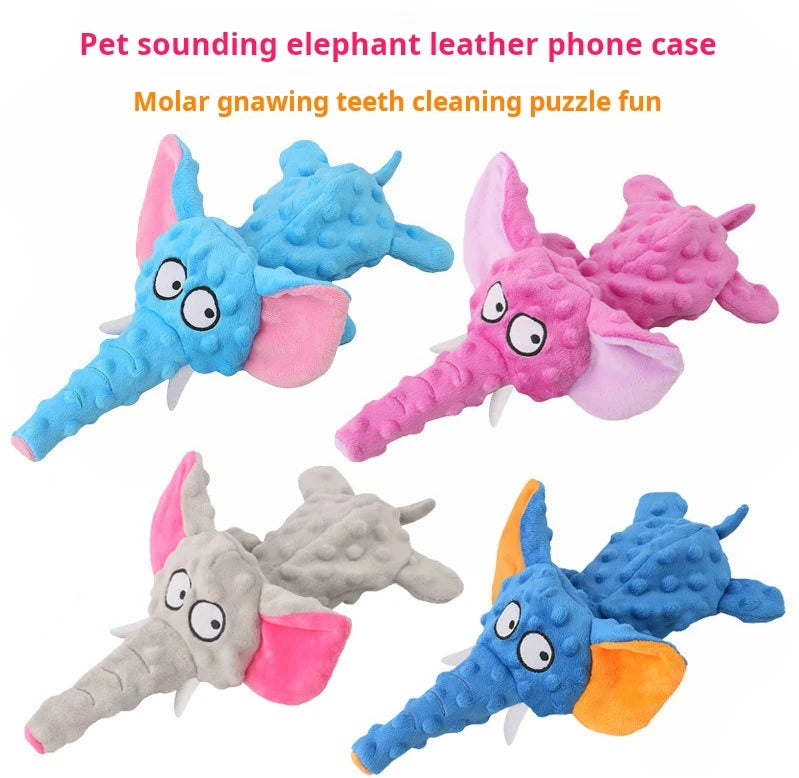 Plush Toys Squeak Pet Elephant