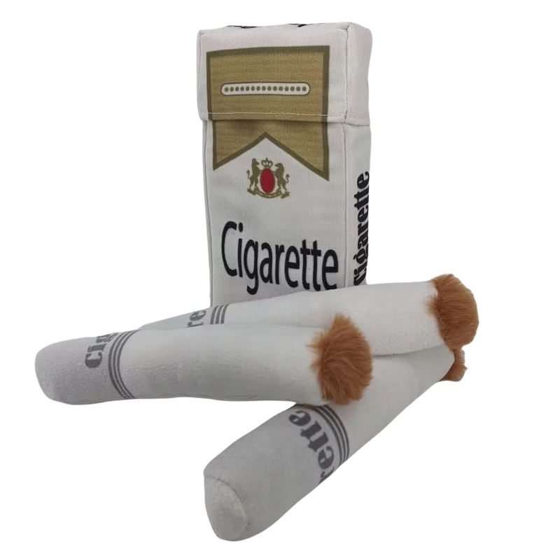 Dog Chewing Toy With Squeaker Cigarette