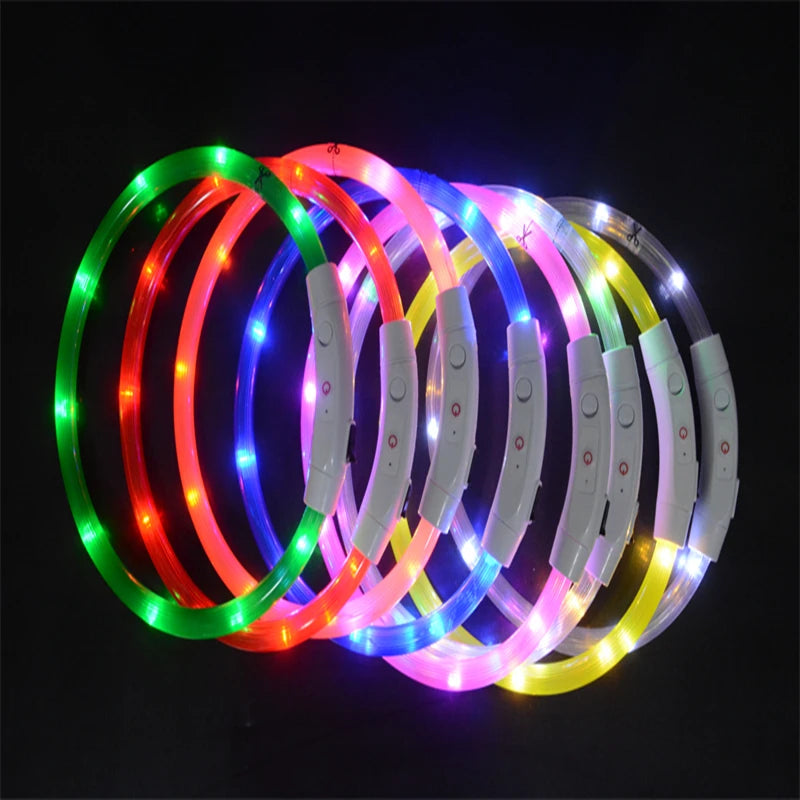 3 Modes Dog Luminous Charge Collar Led Usb