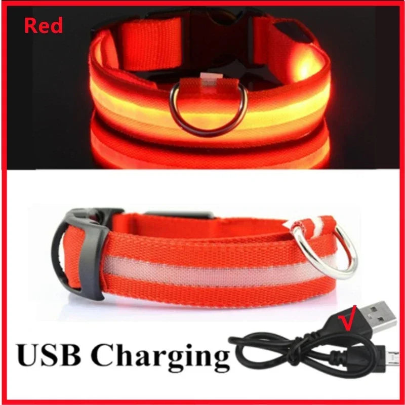 3 Modes Dog Luminous Charge Collar Led Usb