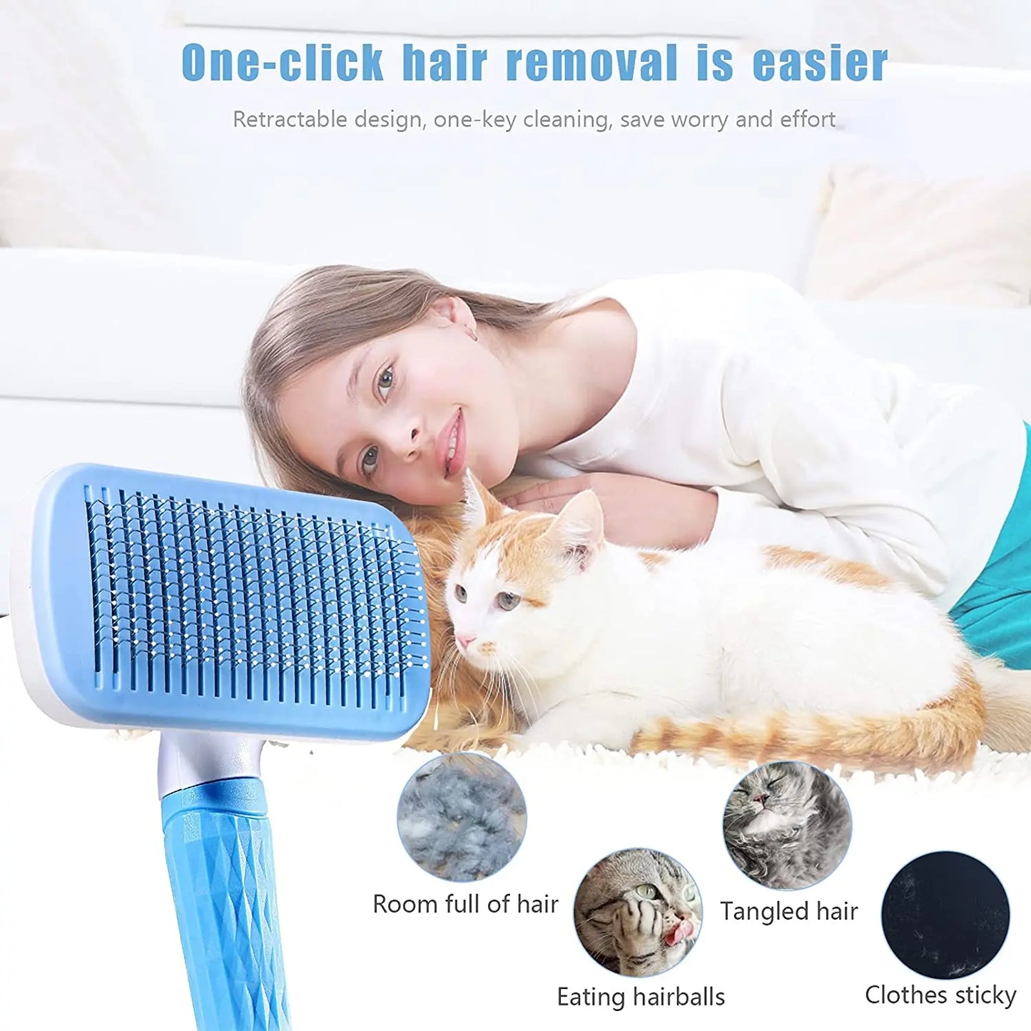 Dog Cat Hair Remover Brush