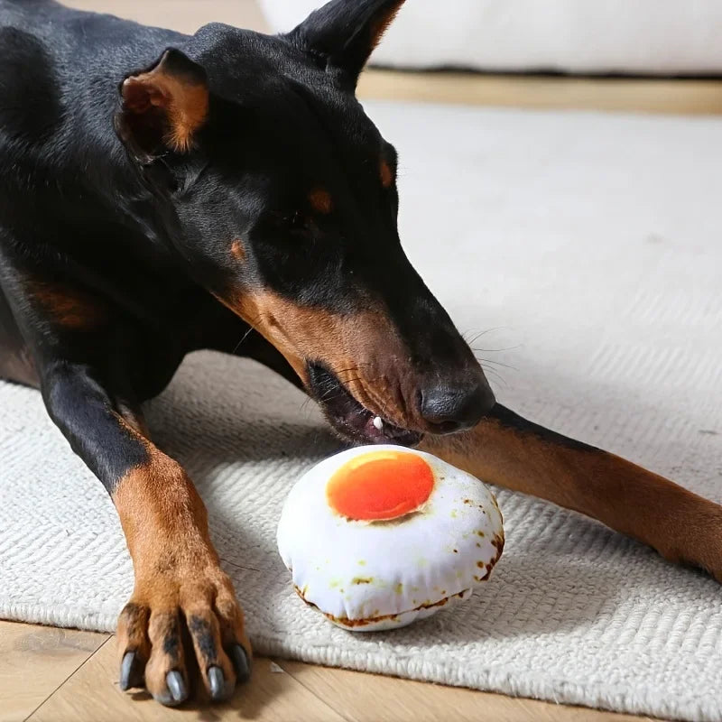 Dog Toy Stuffed with Plush Simulating Chicken Leg Bones Making Sounds