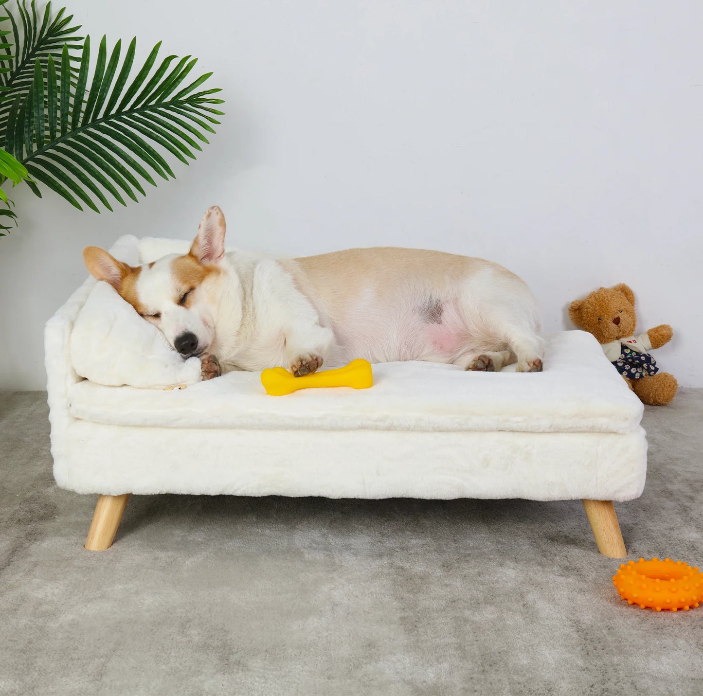 Nordic Pet Stool Bed with Cozy Pad Waterproof