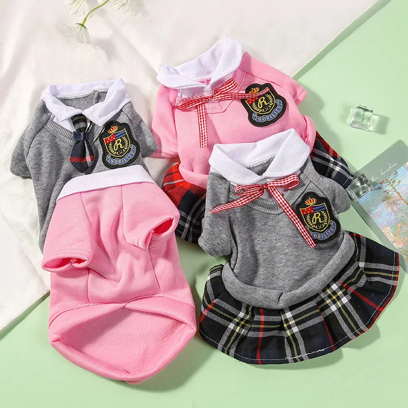 Pet Dog Uniform Clothes for Small Medium Dogs