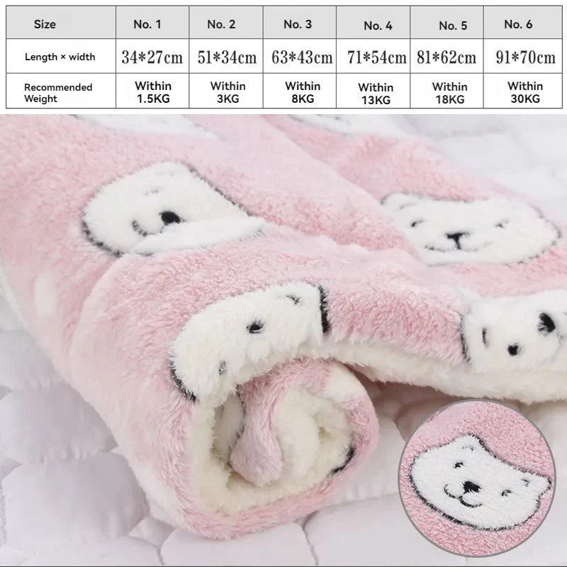 Soft Flannel Pet Blanket puppy Sleeping Cover Towel cushion for small Medium large dogs