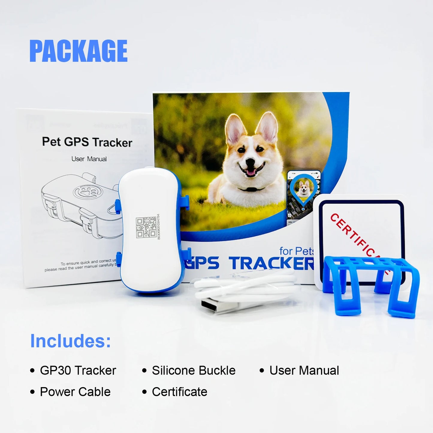 Dog Cat Tracker Smart Light Sound Search