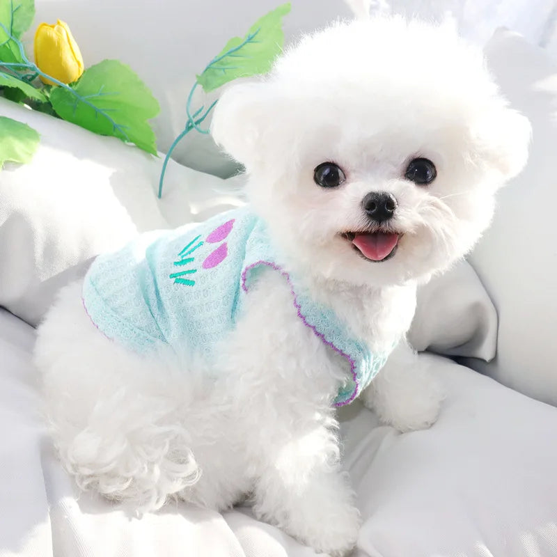 Summer Suspender Dog Clothes Soft Thin