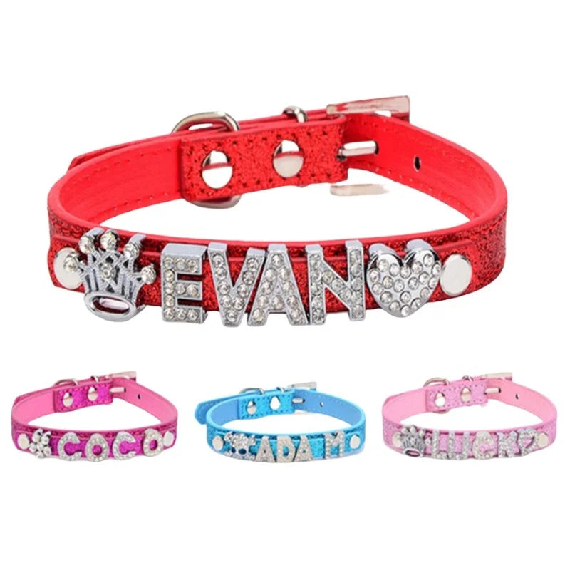 Customized Dog Collars Bling Rhinestone