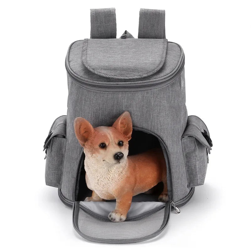 Pet Bags Breathable and Cool Travel Backpack with Two Side Pockets