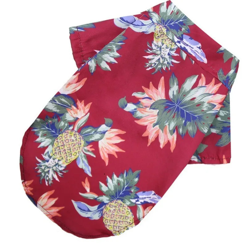 Pet Beach Pineapple Shirts Hawaiian Style