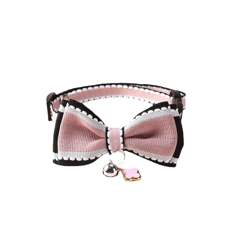 Cute Pet Girl Cat Dog Collar Adjustable