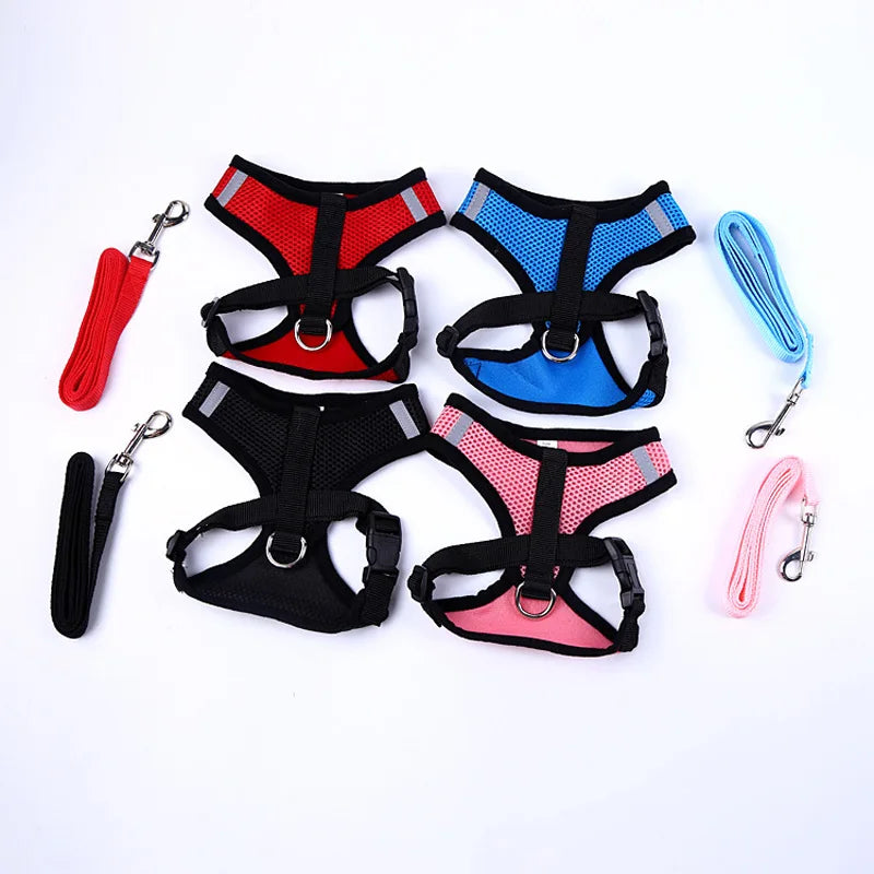 Reflective Breathable Mesh Dog Harness