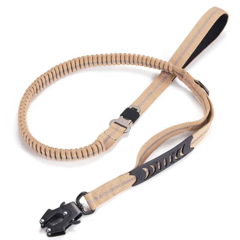 Reflective Shock Absorbing Pet Leashes with Car Seatbelt