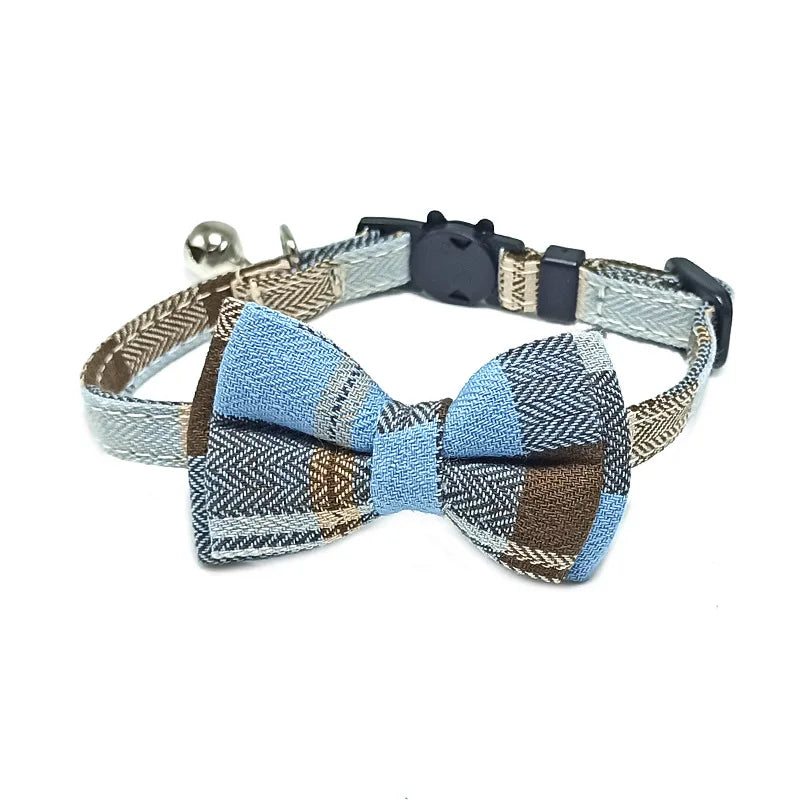 Dog Collar With Sash Small Bell For Cats