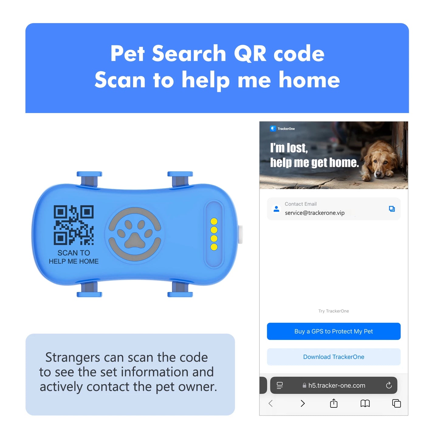 Dog Cat Tracker Smart Light Sound Search