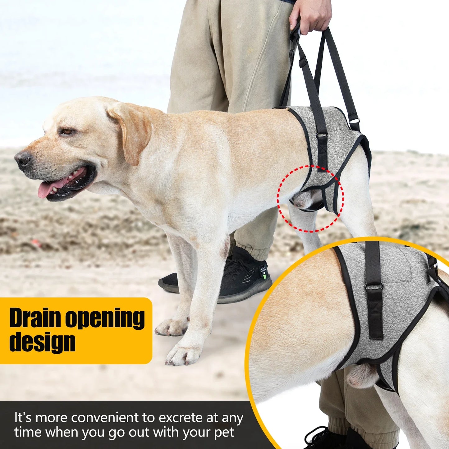 Adjustable Dog Lift Harness for Large Dogs