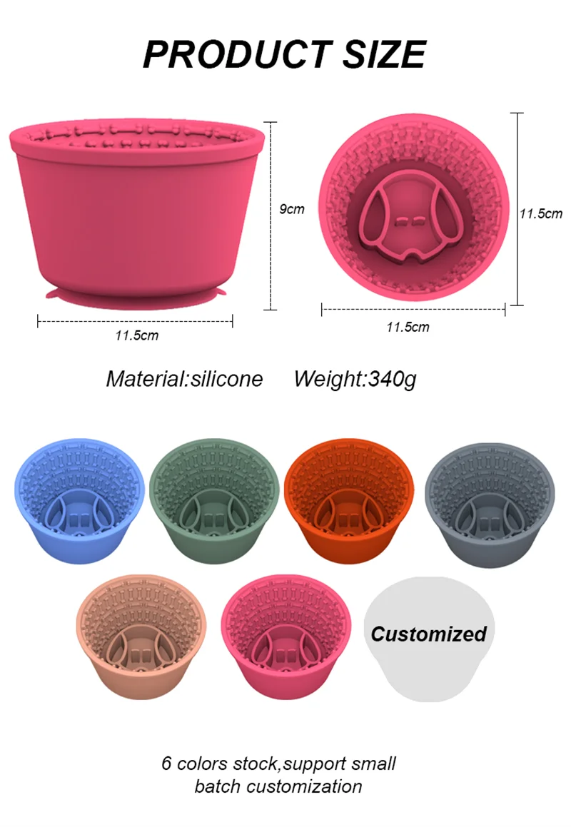 Pet supplies Silicone slow food bucket