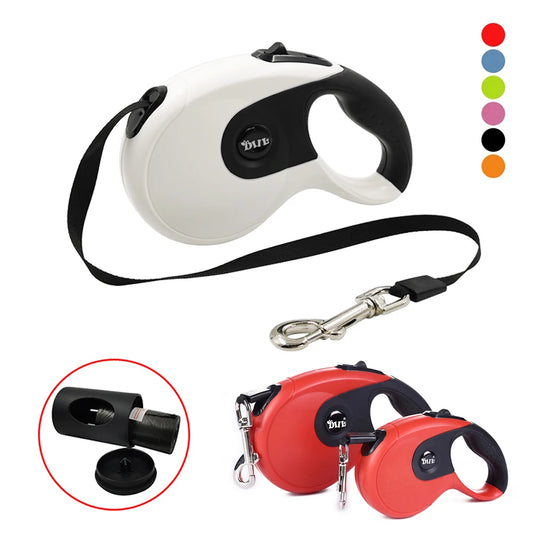 3m 5m 8m Retractable Leash For Dogs Durable Nylon Pet Walking Running Leash