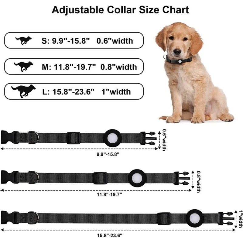 Dog Airtag Collar Nylon Pet Cat