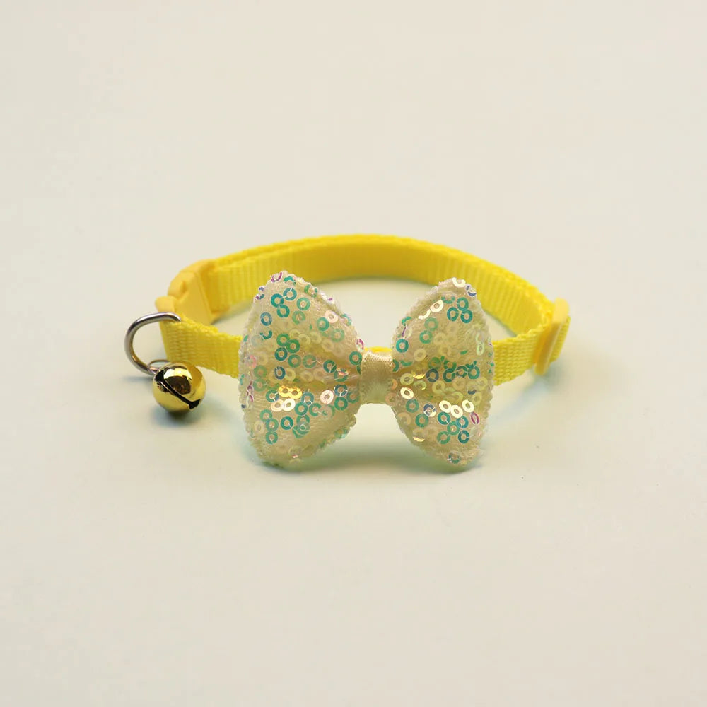 Pet Bow Bell Collars