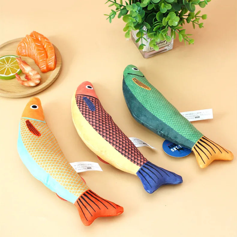 Cat And Puppy Toys Catnip Seafood Fish