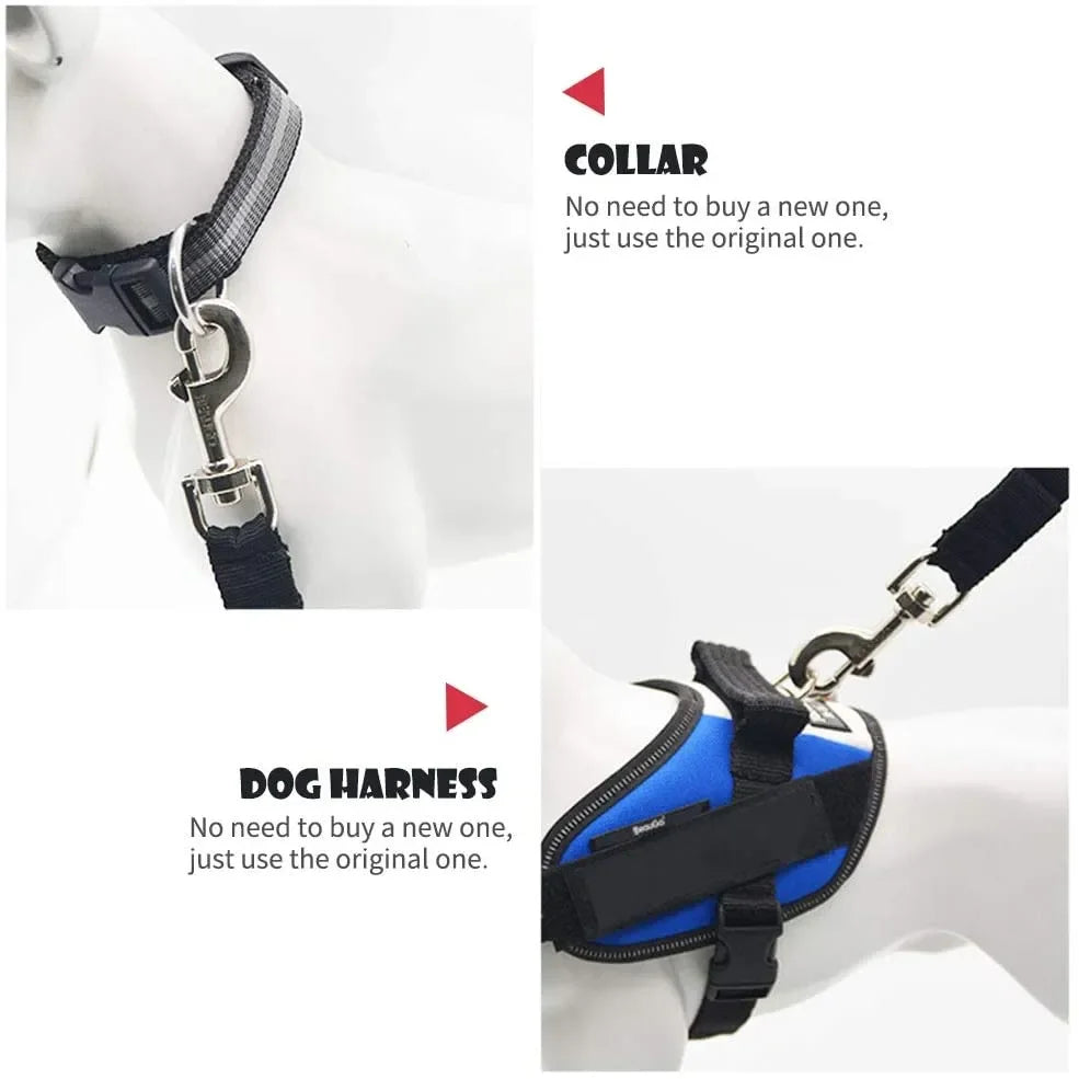 Dog Harness Lead Clip Safety Lever Traction