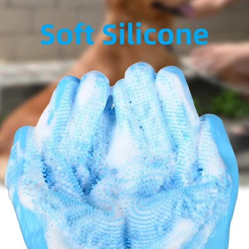 Dog Cat Bathing Glove Indirect Shampoo