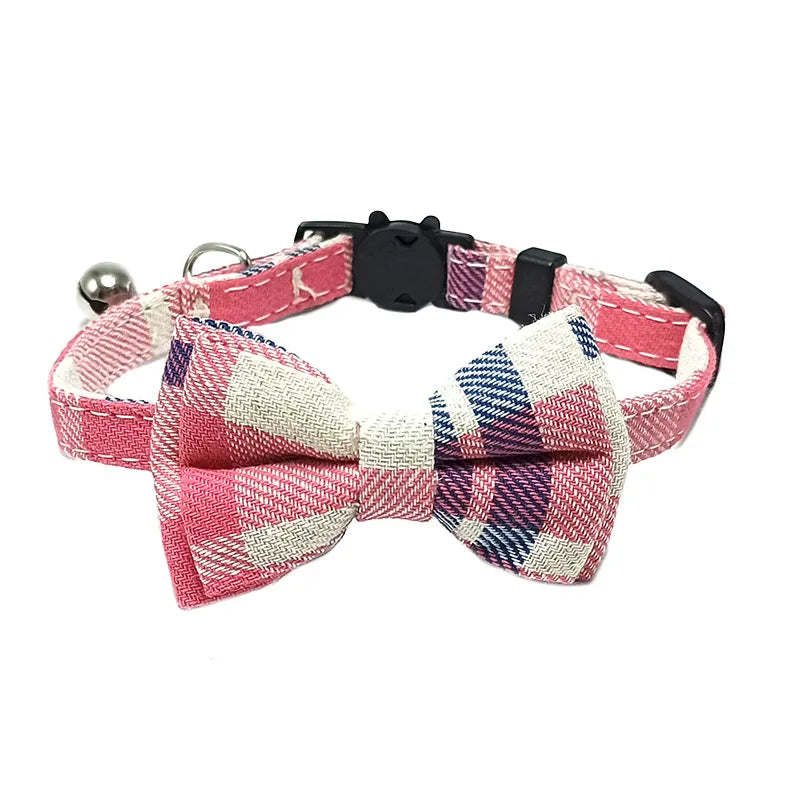 Dog Collar With Sash Small Bell For Cats