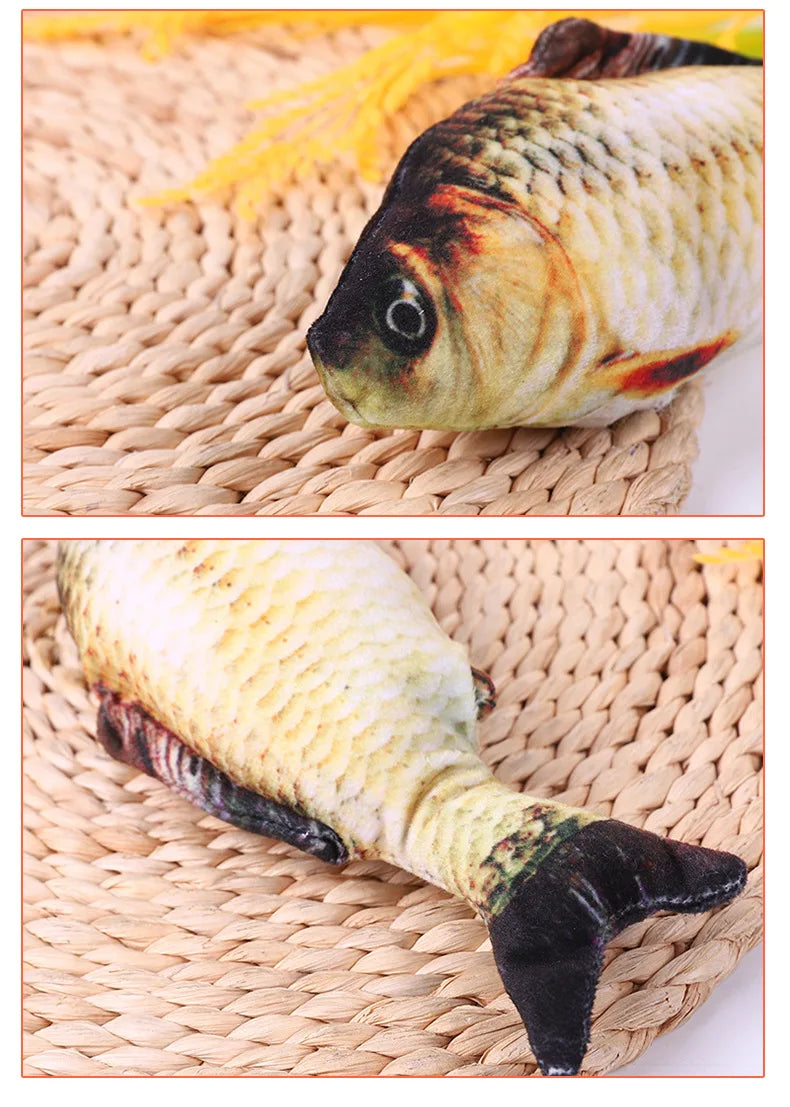 Cat Toy Training Entertainment Fish Plush