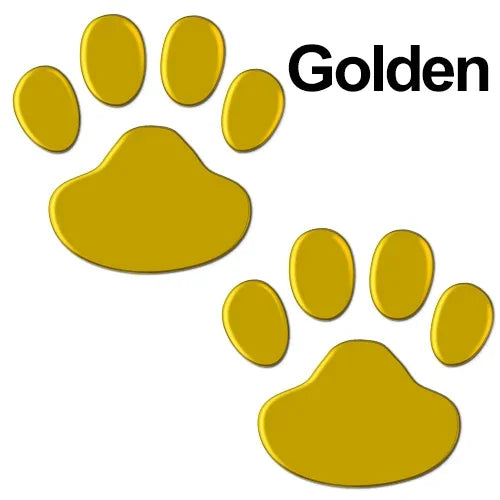 2Pcs/Set 3D Animal Dog Cat Bear Foot Prints Car Sticker