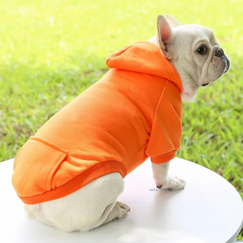 Dog Winter Hooded Sweatshirt for Small Medium Puppy