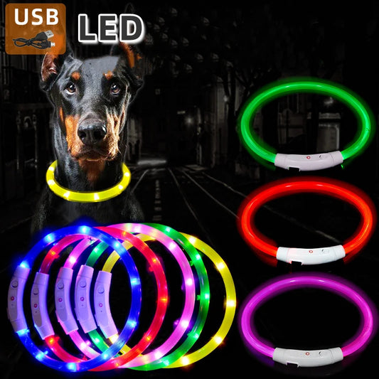 3 Modes Dog Luminous Charge Collar Led Usb