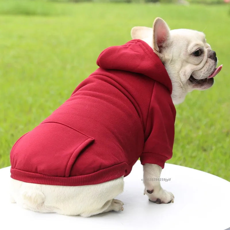 Dog Winter Hooded Sweatshirt for Small Medium Puppy