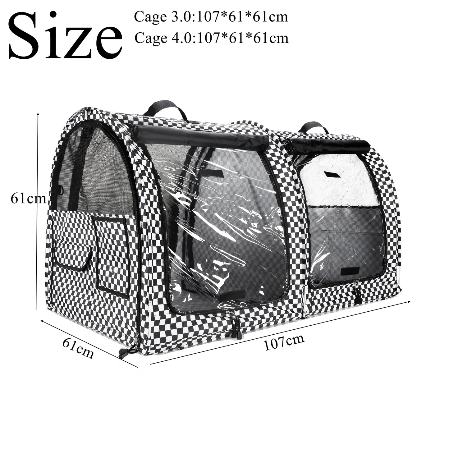 Large Pet Dog Cat Cage Foldable