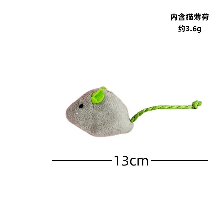 3-200 Pcs Rattle Cat Mouse Toys