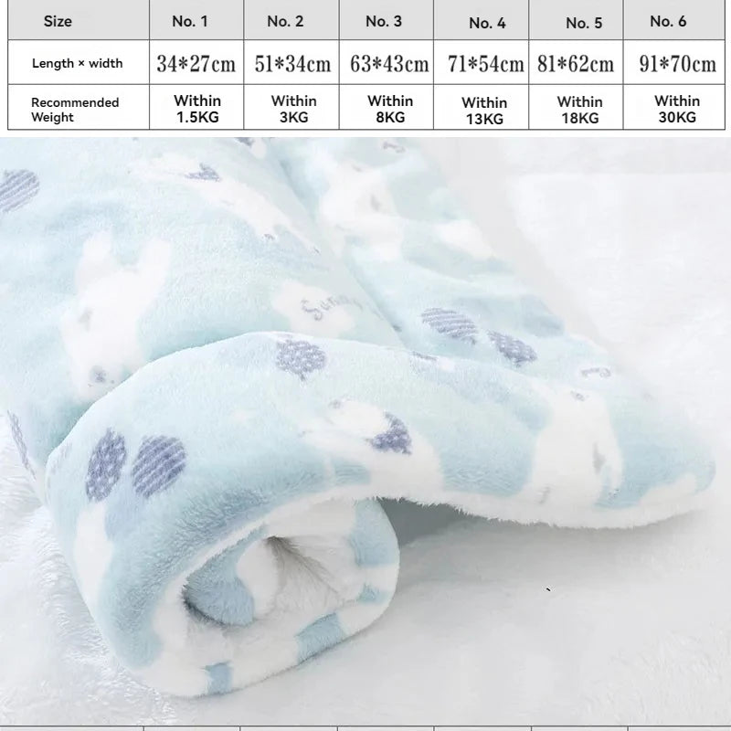 Soft Flannel Pet Blanket puppy Sleeping Cover Towel cushion for small Medium large dogs