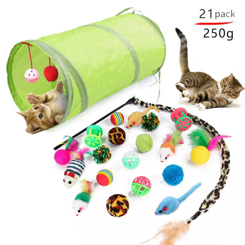 Variety Pack-Pet Cat Toys Combination Set,