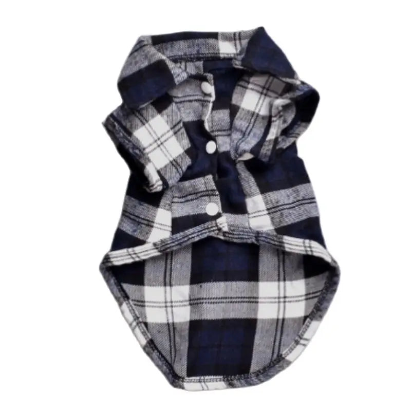 Small Dog/Cat Clothes Plaid Shirt