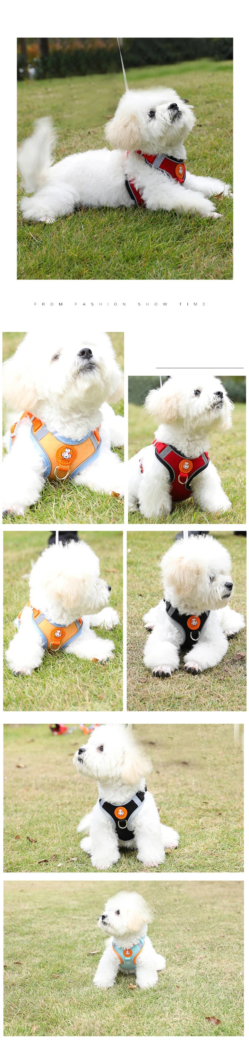 Pet Dog Harness Breathable Reflective