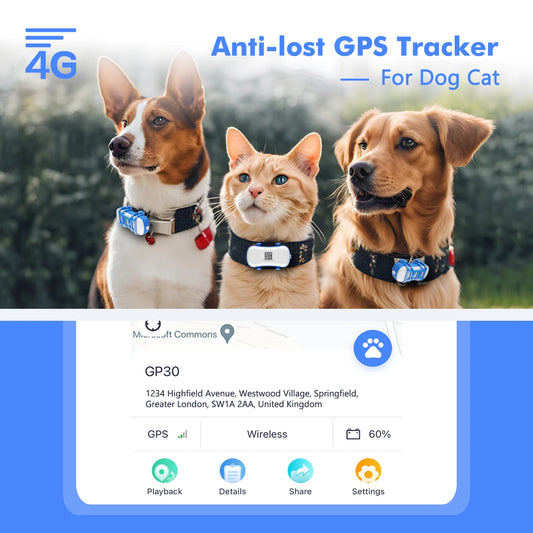 Dog Cat Tracker Smart Light Sound Search