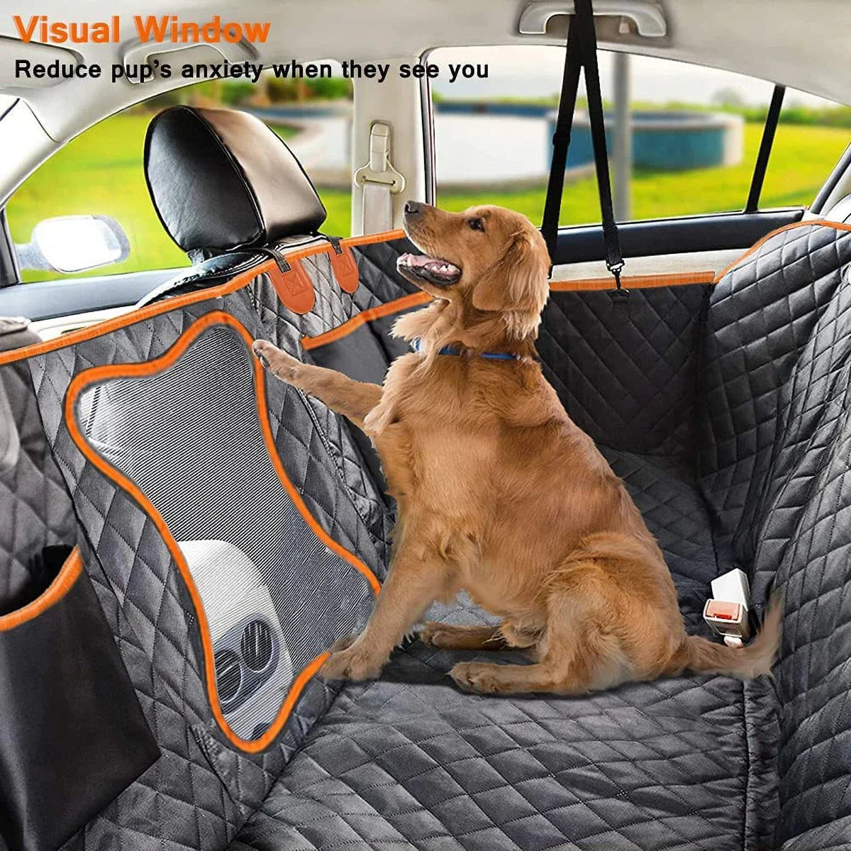 Waterproof Cloth Car Seat for Pet 100% Bite Proof Dirt Proof