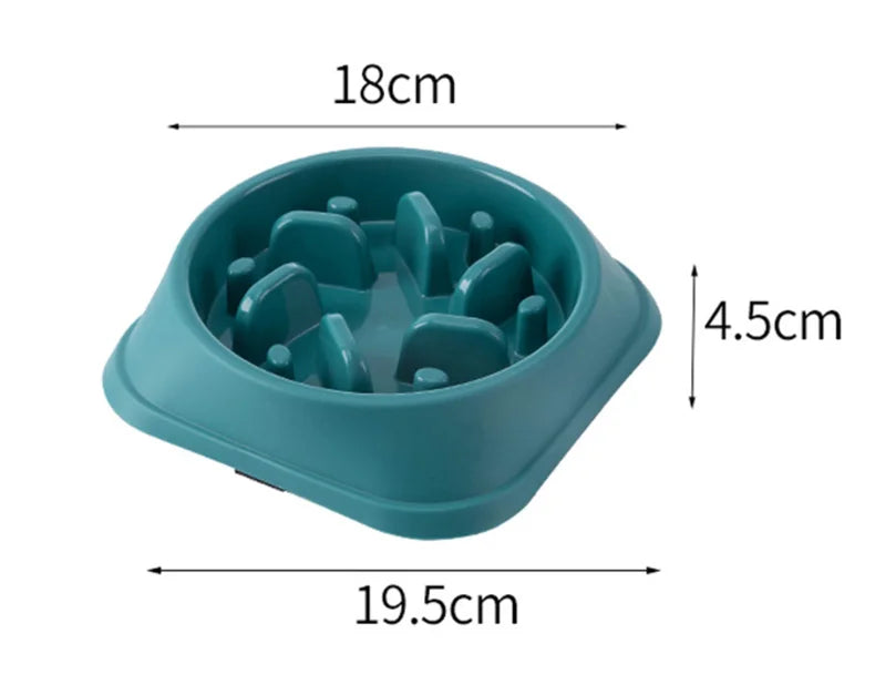 Pet Cat Dog Slow Food Bowl