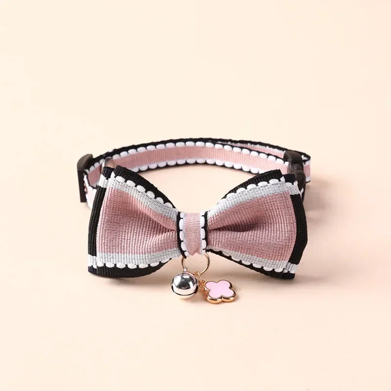 Cute Pet Girl Cat Dog Collar Adjustable