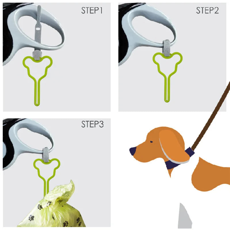 Pet Poop Bag Holder Hands-free Fixed Clip