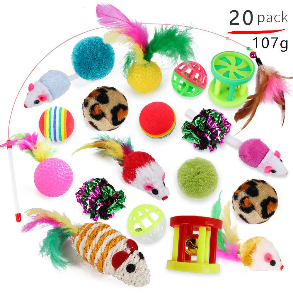 Variety Pack-Pet Cat Toys Combination Set,