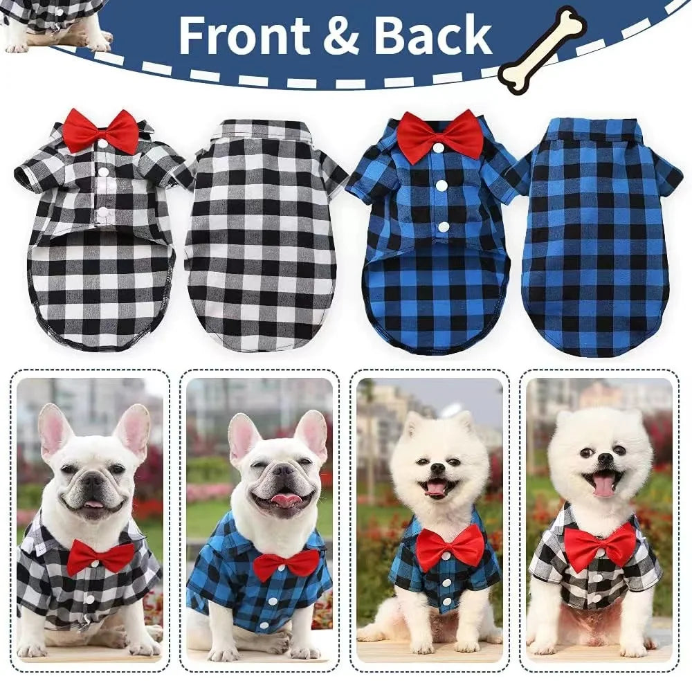 Wedding Dress for Pet, Shirt Suit, Birthday Party